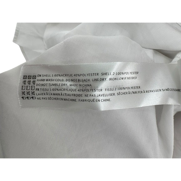 En Saison Sleeveless Knit Tunic Top M Beige Sweater Vest Shirt Hem Tie Waist - Picture 5 of 6